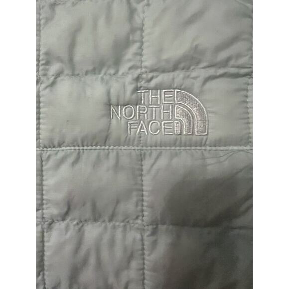 The North Face Jacket Girls Thermoball Quilted Outdoor Light Green S 7/8 - Picture 6 of 11
